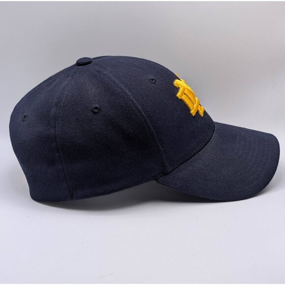Notre Dame Zephyr Fitted Hat Cap Navy Blue Fighting Irish NCAA M/L Clover ND - Picture 3 of 5